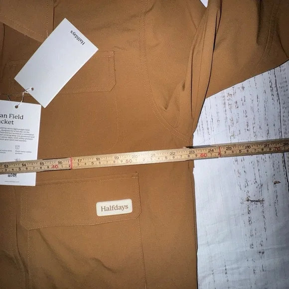 Halfdays Nan Field Jacket Medium Womens Nuthatch Brown Utility NWT $145 - Picture 4 of 6